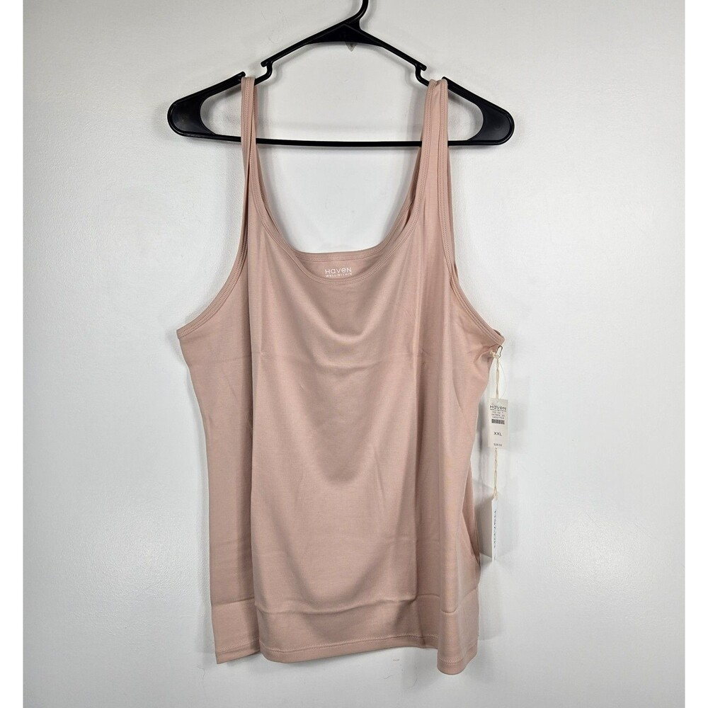 Haven Well‎ Within Women's Size XXL Pink Basic Cotton Tank Top NWT